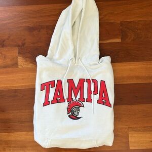 Champion White and Red Women's Sweater